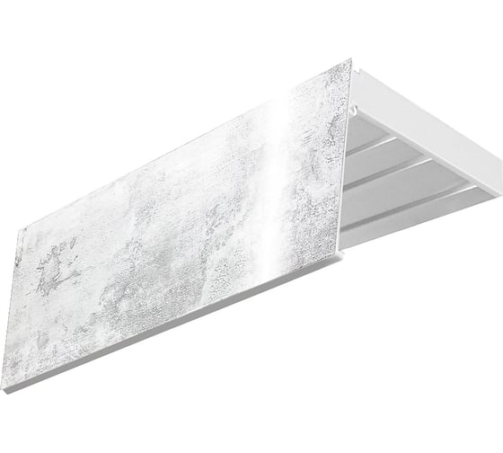 Изображение товара Карниз Эскар эконом+ в сборе 3-х рядный, туман, 7 см, 2,6 м, 133430260