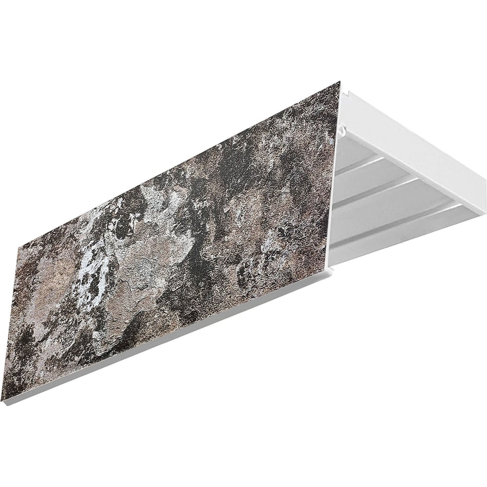 Изображение товара Карниз Эскар эконом+ 3-х рядный белый ПВХ для натяжных потолков