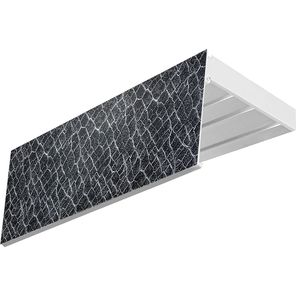 Изображение товара Карниз Эскар эконом+ трехрядный в сборе для натяжных потолков белый