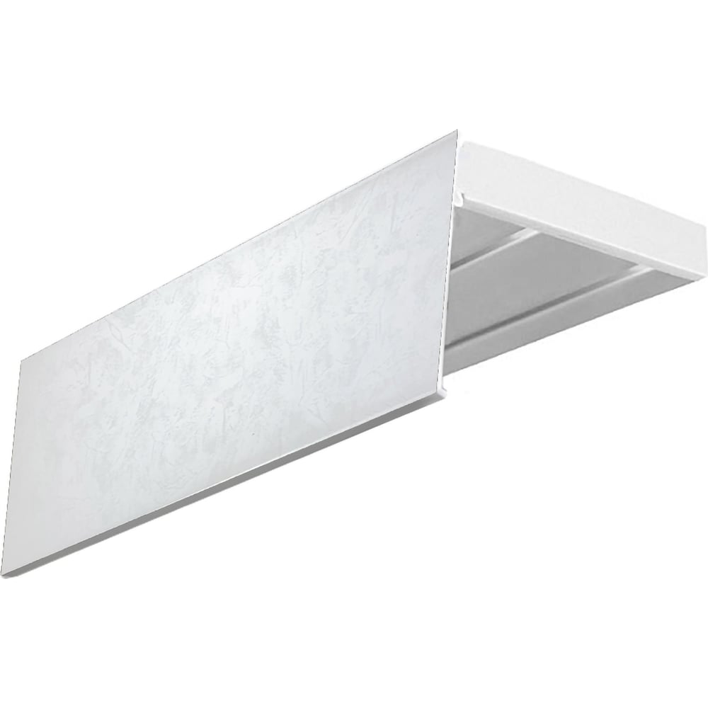 Изображение товара Карниз Эскар эконом+ двухрядный 3 м белый классика для натяжных потолков