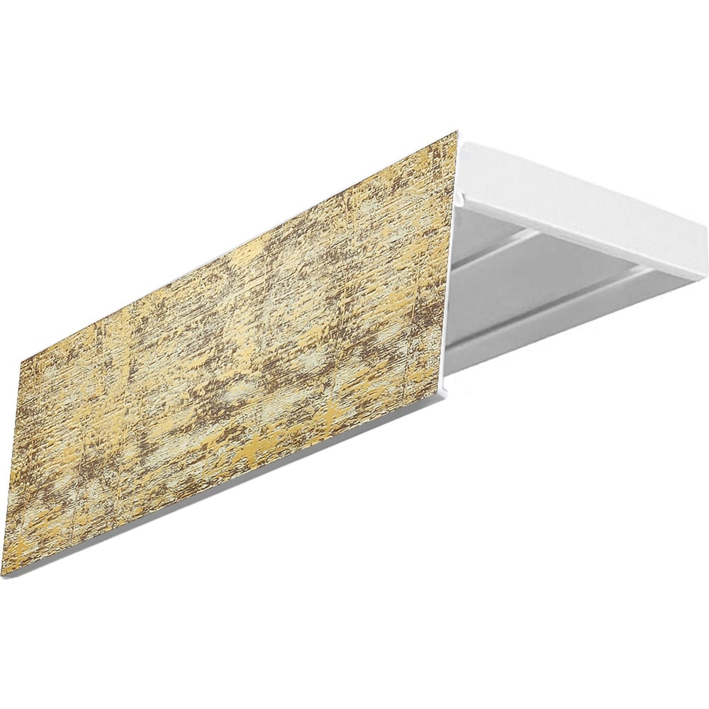 Изображение товара Карниз Эскар эконом+ 2-х рядный потолочный из ПВХ белый длина 2,6 м