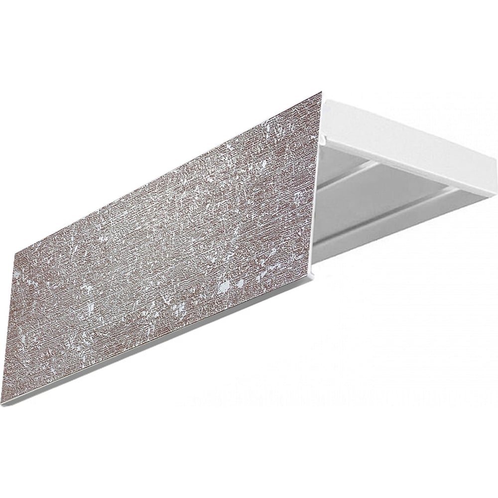 Изображение товара Карниз Эскар эконом+ двухрядный сборной для потолка белый 2 м