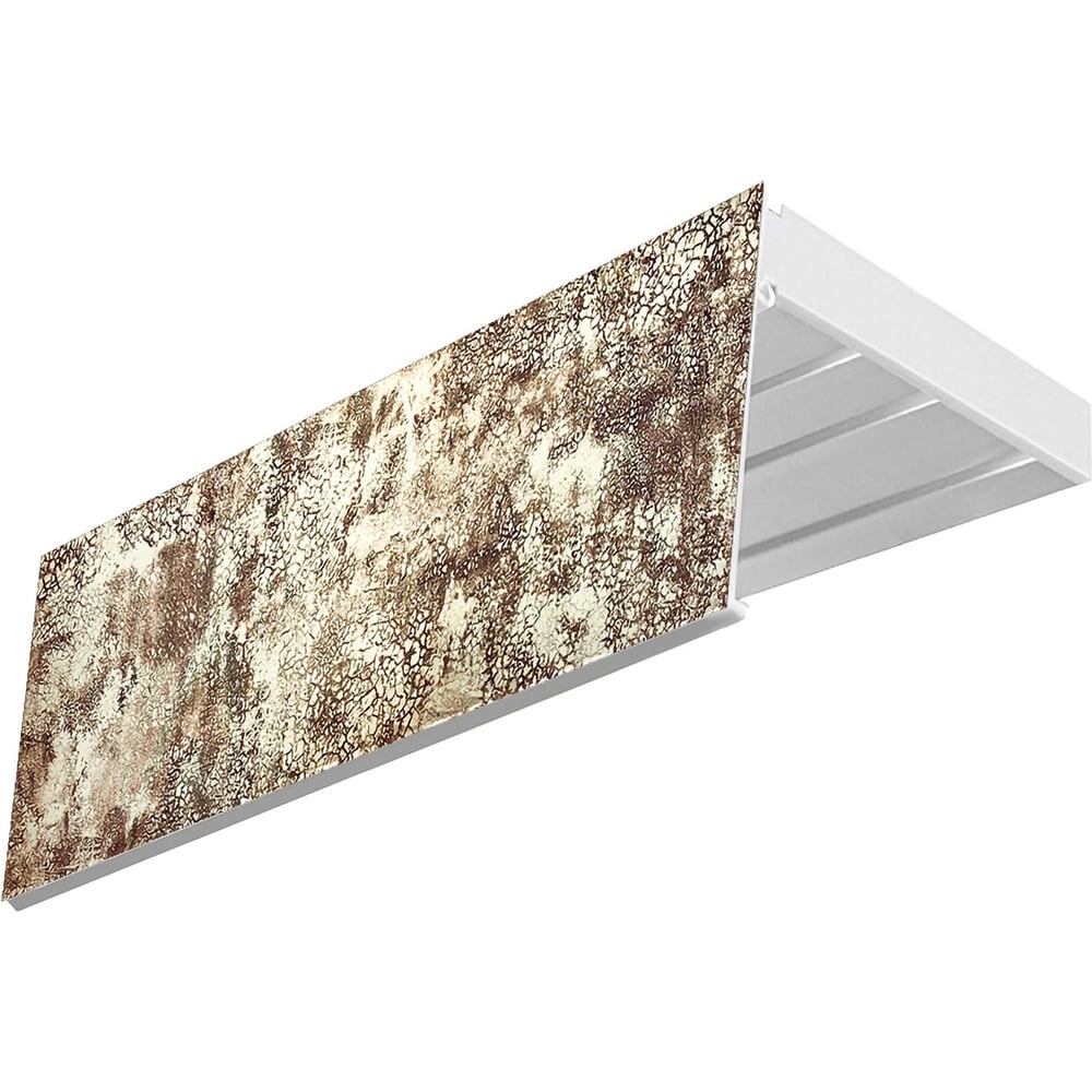 Изображение товара Карниз Эскар эконом+ трехрядный потолочный белый 3,5 м