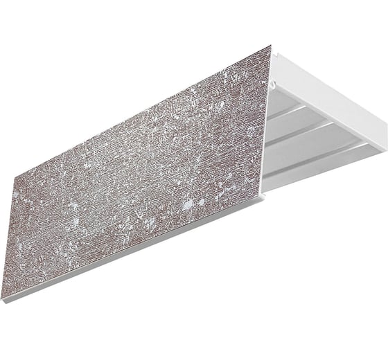 Изображение товара Карниз Эскар эконом+ в сборе 3-х рядный, палермо, 7 см, 2,2 м, 150430220