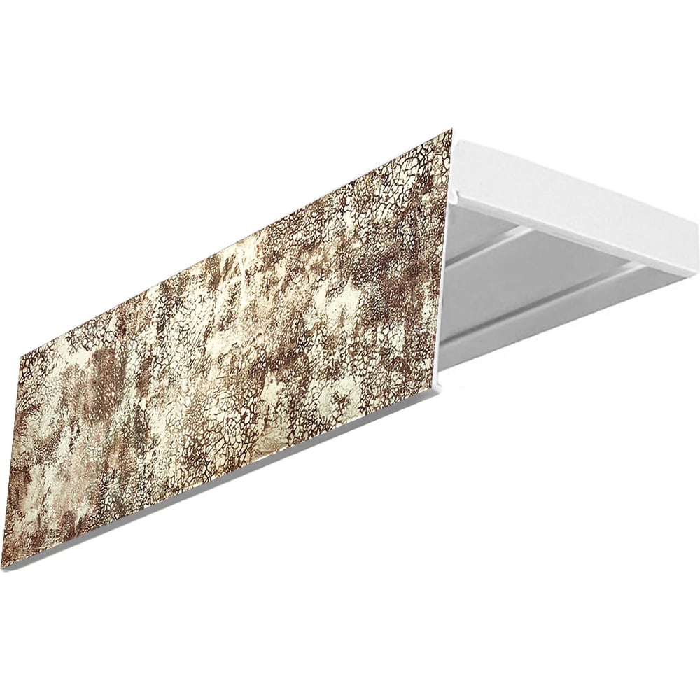 Изображение товара Карниз Эскар эконом+ двухрядный 3 метра белый стиль классический для натяжных потолков