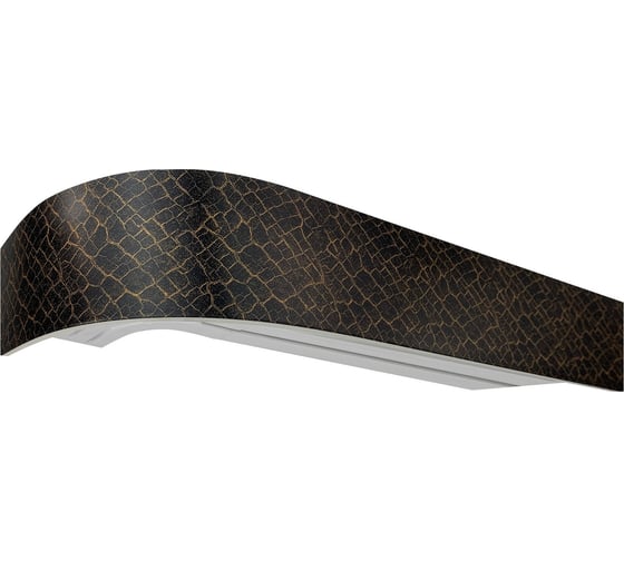 Изображение товара Карниз Эскар классика в сборе 3-х рядный, снейк бронза, 7 см, 2,4 м, 148450240