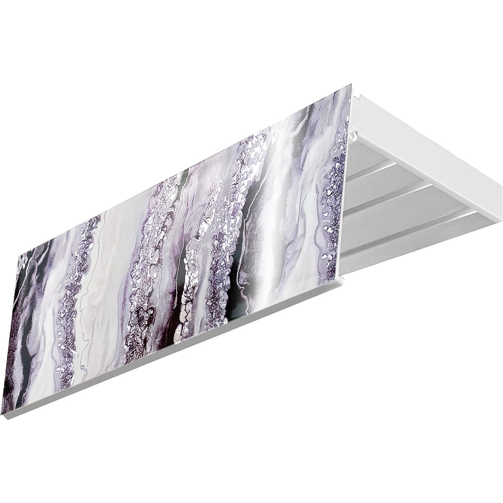 Изображение товара Карниз Эскар эконом+ 3-х рядный 2,8 м черное серебро