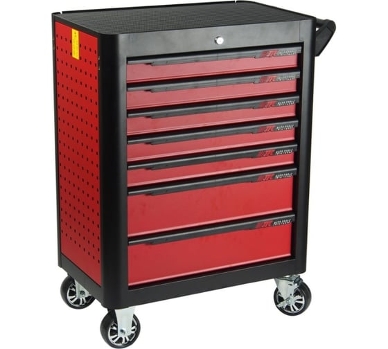Изображение товара Тележка инструментальная (7 секций, красная, на колесах) JTC S1068