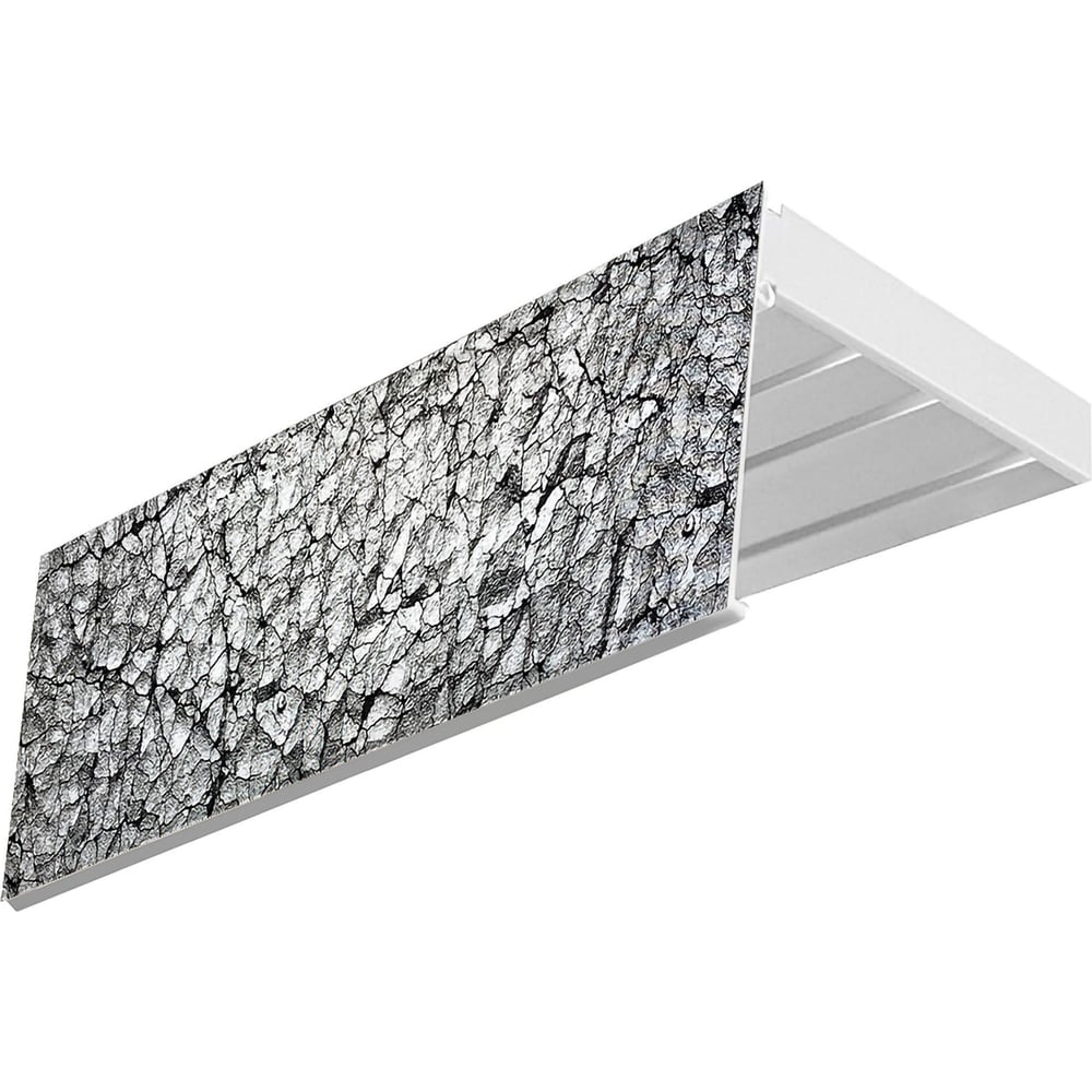 Изображение товара Карниз Эскар эконом+ в сборе 3-х рядный гранит 7 см 1,6 м