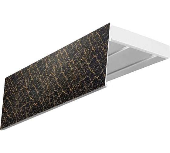 Изображение товара Карниз Эскар эконом+ в сборе 2-х рядный, снейк бронза, 7 см, 1,8 м, 148420180