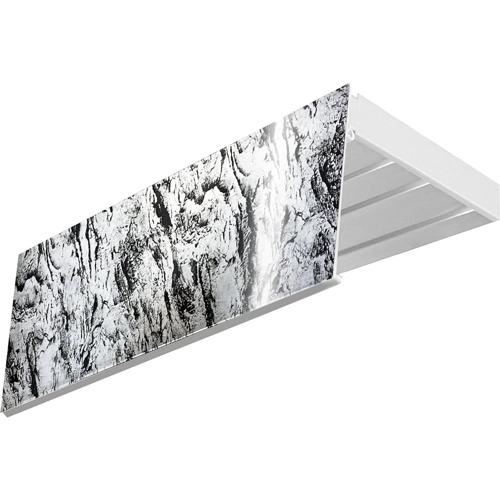 Изображение товара Карниз Эскар эконом+ 3-х рядный, сборка, белый, 3,5 м, ПВХ, классика