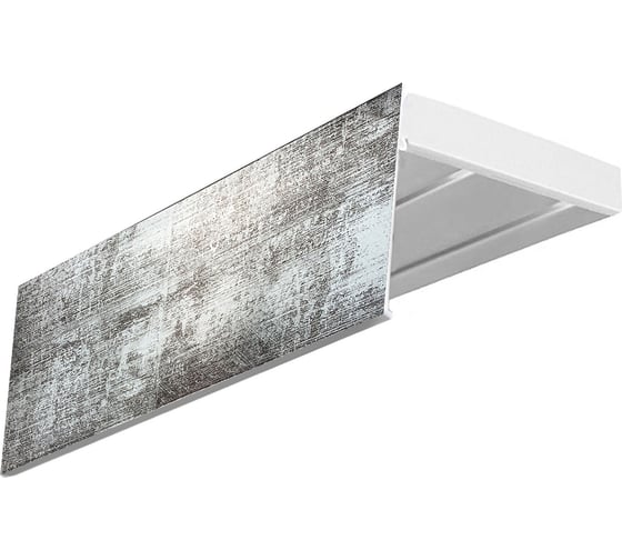 Изображение товара Карниз Эскар эконом+ в сборе 2-х рядный, титан, 7 см, 1,6 м, 138420160