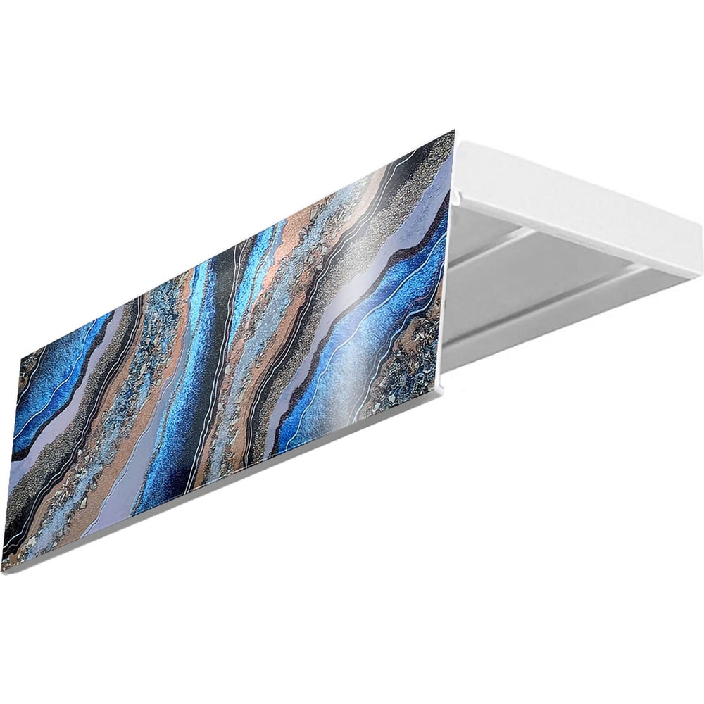 Изображение товара Карниз Эскар эконом+ двухрядный 1,8 м белый для натяжных потолков