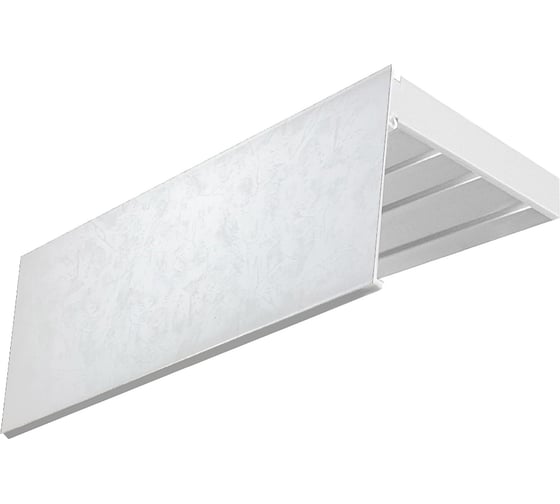 Изображение товара Карниз Эскар эконом+ в сборе 3-х рядный, иней, 7 см, 2,8 м, 136430280