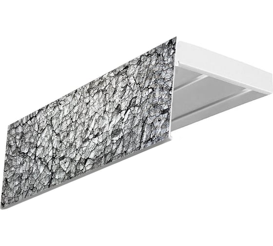 Изображение товара Карниз Эскар эконом+ в сборе 2-х рядный, гранит, 7 см, 1,6 м, 137420160