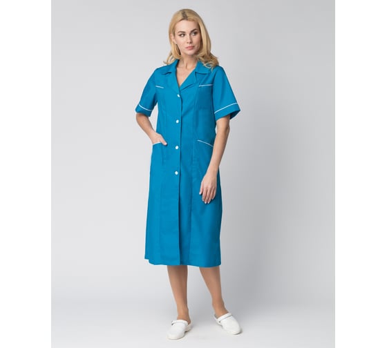 Изображение товара Женский халат Магнэль Факел (ткань смесовая, 120) морская волна; 52-54; 170-176 87461637.014