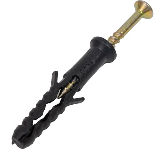 Изображение товара Дюбель-гвоздь VIPКрепеж потайной бортик 6х40 89 шт 30810 VIP