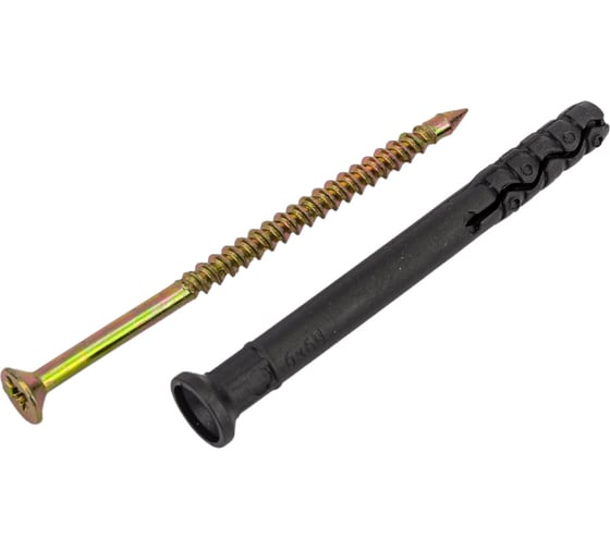 Изображение товара Дюбель-гвоздь VIPКрепеж потайной бортик 6х60 18 шт 20814 VIP