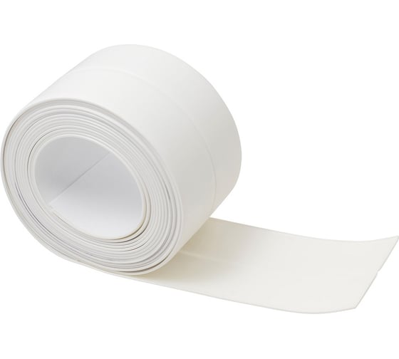 Изображение товара Бордюрная лента - герметик MasterProf 60 мм, 3.35 м, белая, блистер ИС.130815