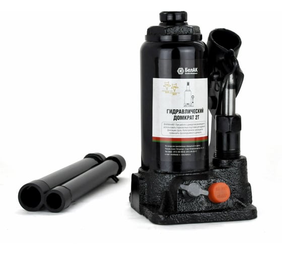 Изображение товара Домкрат БелАК 2 т, TUV, 2 клапана БАК.00026