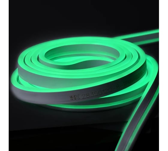 Изображение товара Комплект светодиодной подсветки "неон" IEK (лента led 10м lsr5-2835g120-8-ip65-220в + драйвер) LSR5-G-120-65-2-10-S0