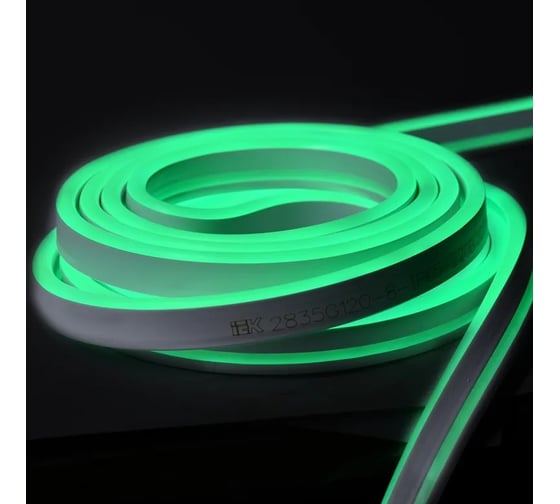 Изображение товара Комплект светодиодной подсветки "неон" IEK (лента led 5м lsr5-2835g120-8-ip65-220в + драйвер) LSR5-G-120-65-2-05-S0