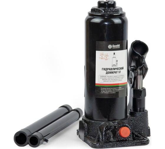 Изображение товара Домкрат БелАК 5 т, TUV, 2 клапана БАК.00029