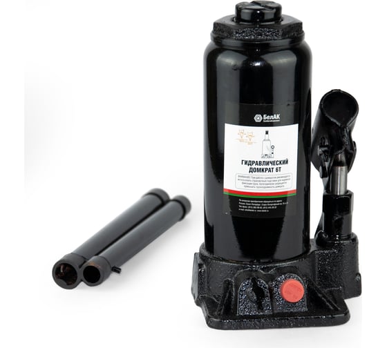 Изображение товара Домкрат БелАК 6 т, TUV, 2 клапана БАК.00030