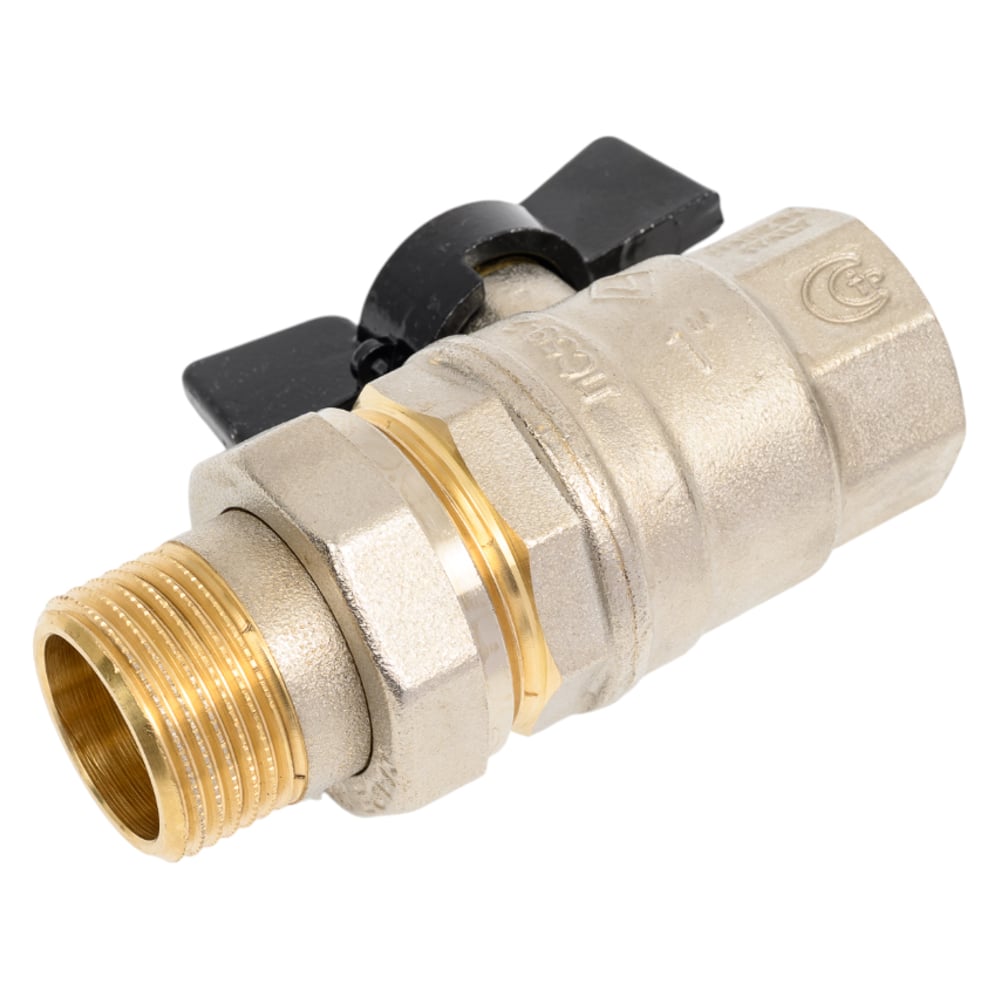 Изображение товара Кран Американка Н/В Ду-25 Бабочка черная Bugatti OREGON 03220037