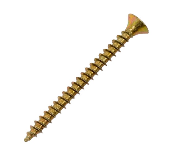 Изображение товара Шуруп, жёлтый цинк Крепежная техника 3,0х35 1000шт 431311 БК