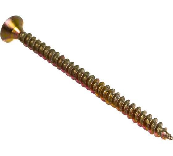 Изображение товара Шуруп, жёлтый цинк Крепежная техника 4,0х60 300шт 431350 БК