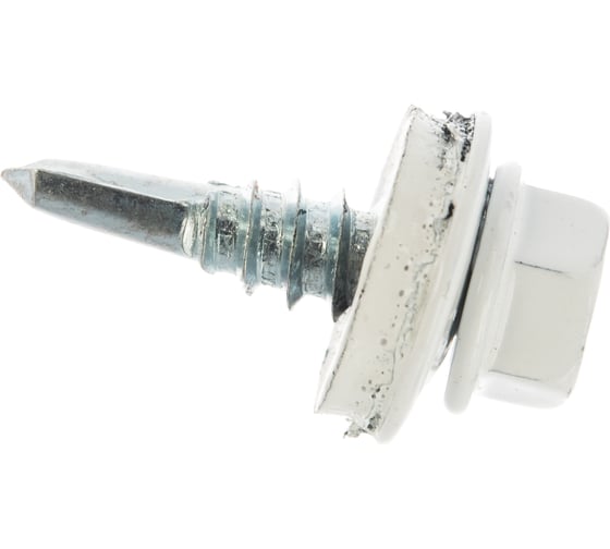 Изображение товара Кровельный саморез, белый Крепежная техника 5.5х19 RAL 9003 300шт 420208 БК