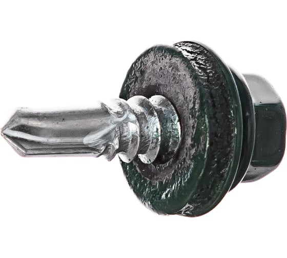 Изображение товара Кровельный саморез, зелёный мох Крепежная техника 5,5х19 RAL 6005 300шт 420270 БК