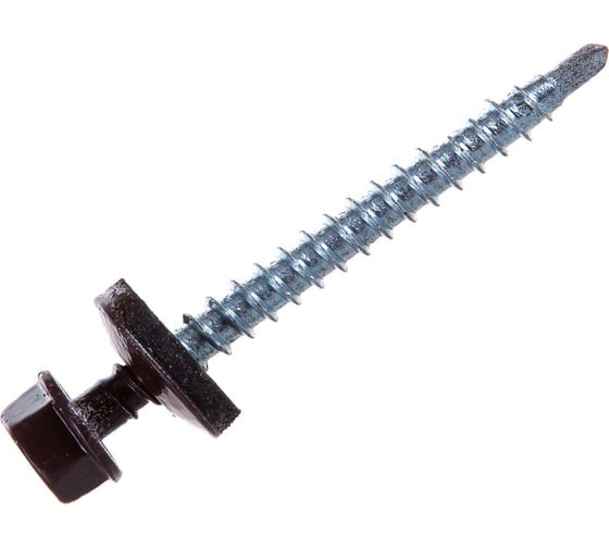 Изображение товара Кровельный саморез, коричневый Крепежная техника 4,8х51 RAL 8017 150шт 420290 БК