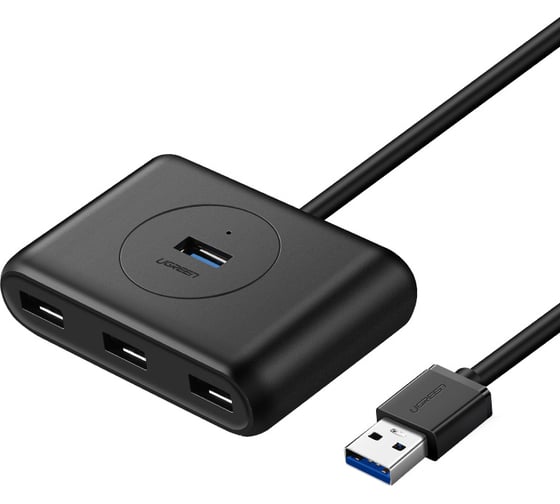Изображение товара Хаб Ugreen cr113 (20290) usb 3.0 hub. длина 0,5 м. цвет: черный 20290_