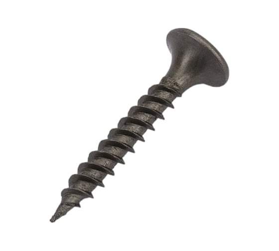 Изображение товара Саморез Качественный Крепеж 3,5х25 потай, частая резьба, оксид 1 500 шт 1000391 КЧ