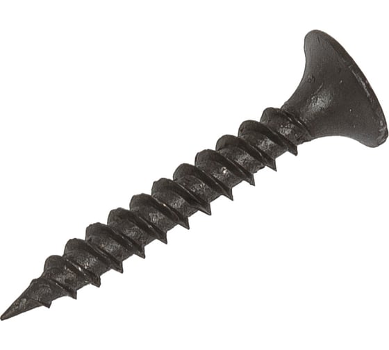 Изображение товара Саморез Качественный КРЕПЕЖ 3.5x25 мм, потай, частая резьба, оксид, 370 шт 0300391 КЧ