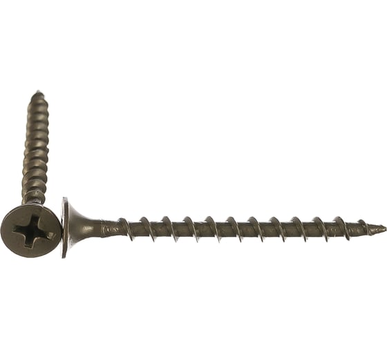 Изображение товара Саморез Качественный Крепеж 3,5х45 потай, крупная резьба, оксид 320 шт 0500367 КЧ