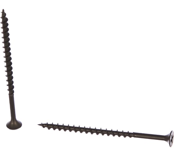 Изображение товара Саморез Качественный Крепеж 4,2х70 потай, крупная резьба, оксид 200 шт 0500376 КЧ