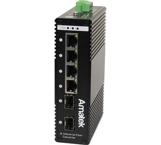 Изображение товара Промышленный 6-портовый гигабитный коммутатор Amatek An-sxg6p4a 7000791