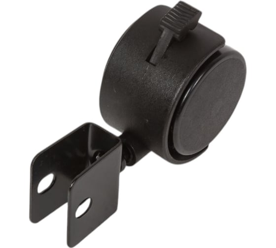 Изображение товара Мебельное колесо TOR поворотное TWHB 50 50 мм с п-образным креплением и тормозом 1027281