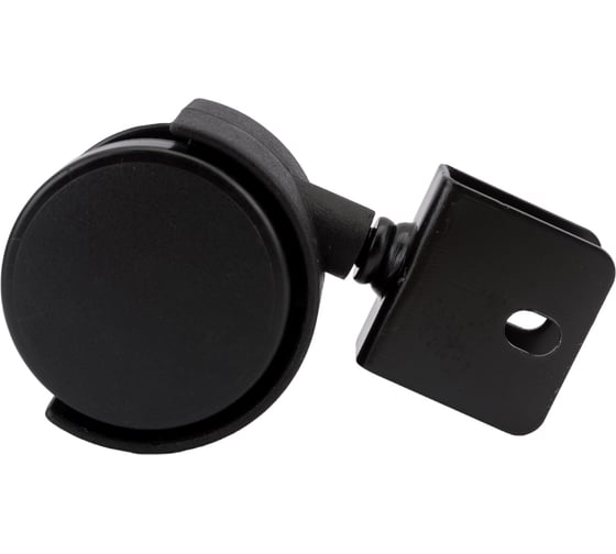 Изображение товара Мебельное колесо TOR TWH 50 черное, П-образное крепление, диаметр 50 мм 1027279