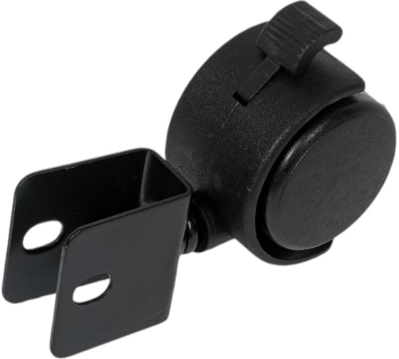 Изображение товара Мебельное колесо TOR поворотное TWHB 40 40 мм с п-образным креплением и тормозом 1027280