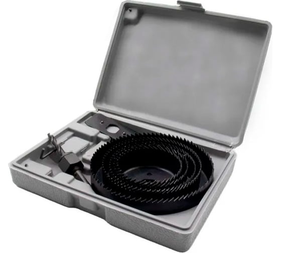 Изображение товара Набор кольцевых пил по дереву 67-127 мм (67,76,89,102,127) 8 предметов TOOLAS 00014056