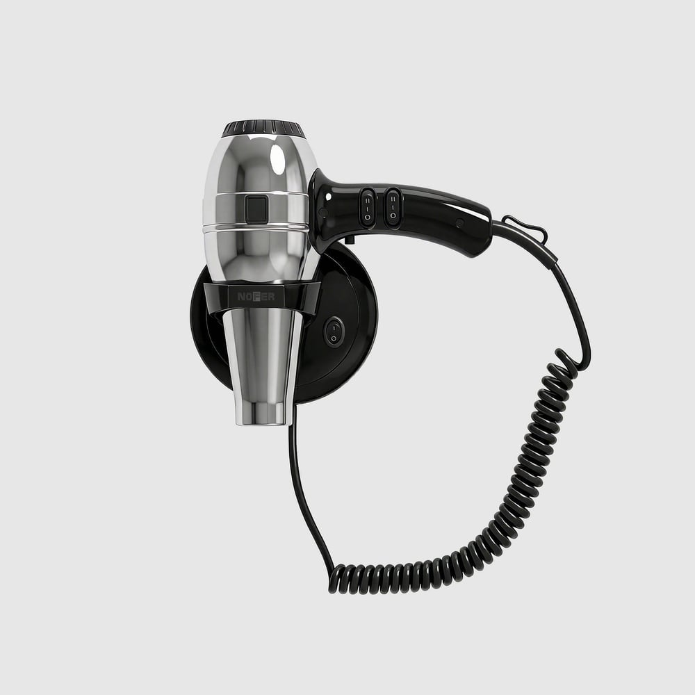 Изображение товара Антивандальный электрический фен с регулировкой температуры Nofer 02057.Б