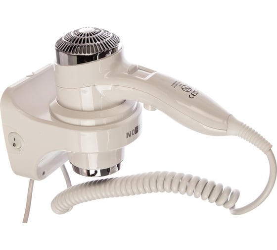 Изображение товара Настенный фен Nofer белый 1800-2200 W 02011.W