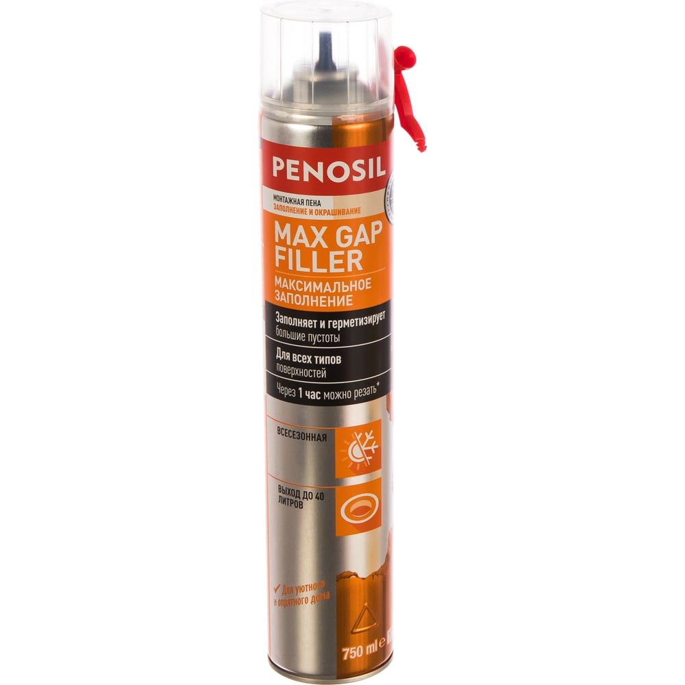 фото Монтажная бытовая пена penosil max gap filler foam 750 мл a4644