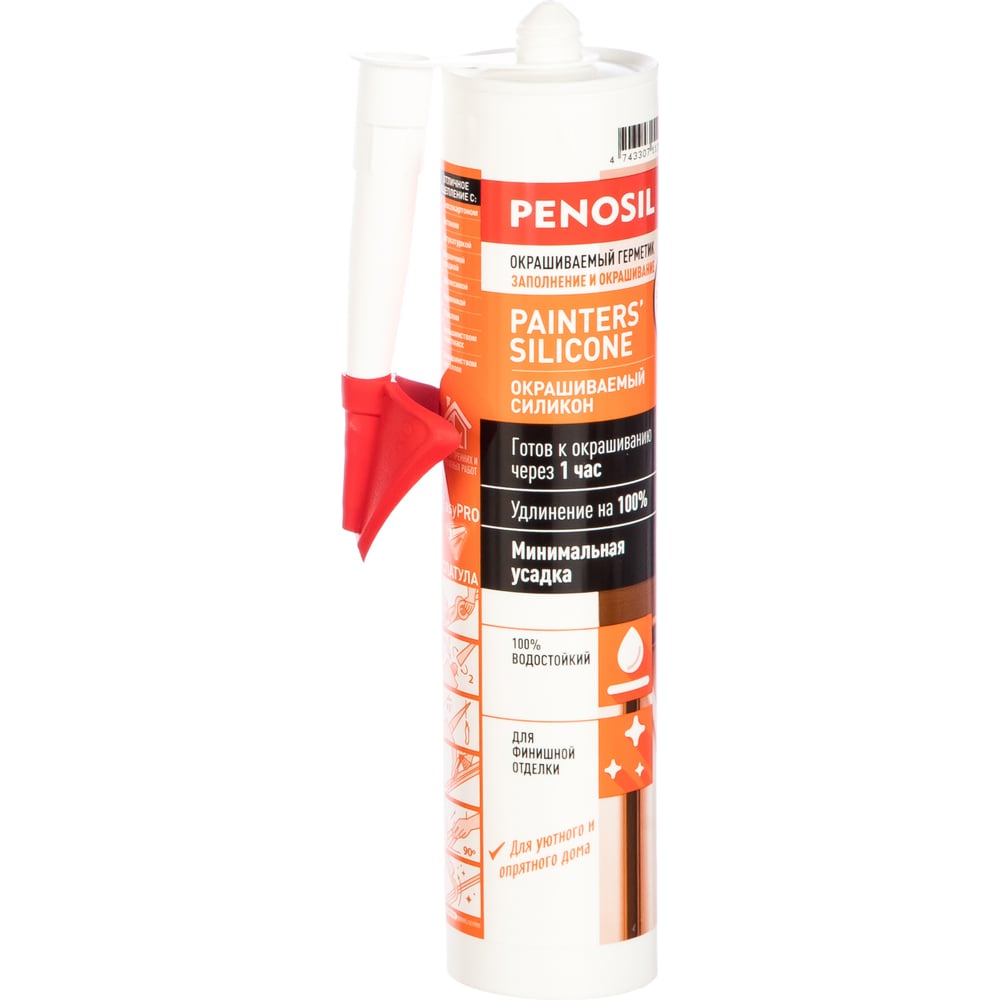 фото Силиконовый окрашиваемый герметик penosil painter`s silicone paintable sealant 290 мл h3713