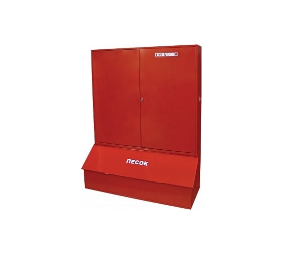 Изображение товара Закрытый пожарный щит ПРЕСТИЖ комплектный типа ЩП-В (с ящиком для песка) 618-06