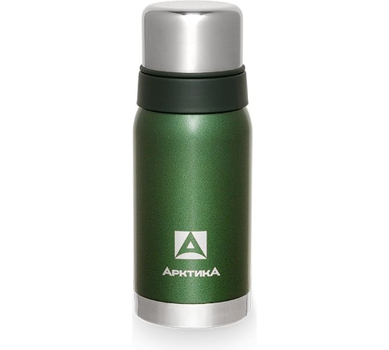 Изображение товара Термос Арктика 0.5л, с молотковой эмалью, зеленый 106-500-GN